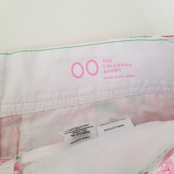 Lilly Pulitzer The Callahan Short Size 00 Pink Colony Flamingo Print - Picture 11 of 13
